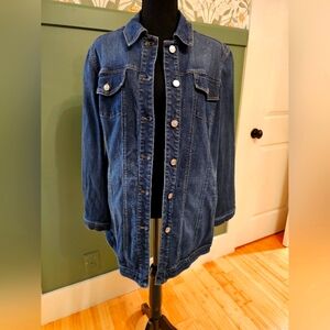 Chicos Denim Jacket size 3 (16-18)